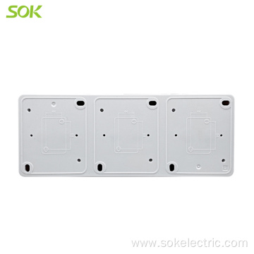Block Double Schuko Power Outlet With Shutter Switch